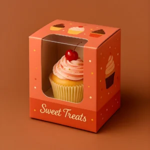 cupcake boxes with a window