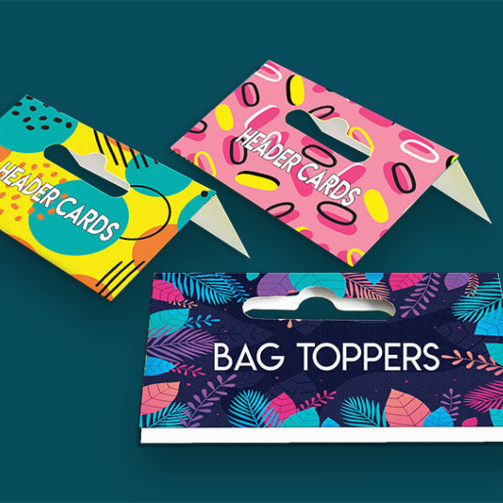 Custom Printed Header Cards