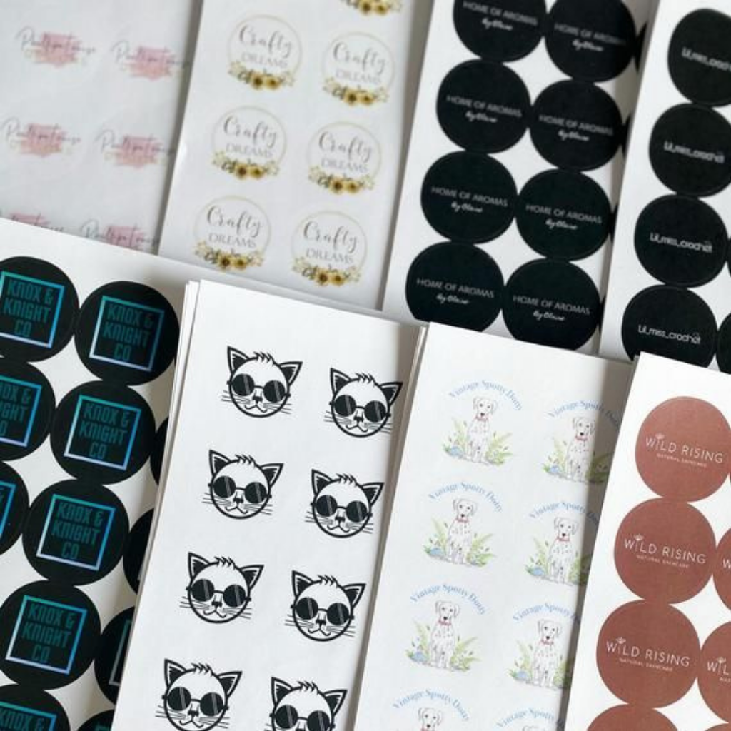 printed custom matte stickers​