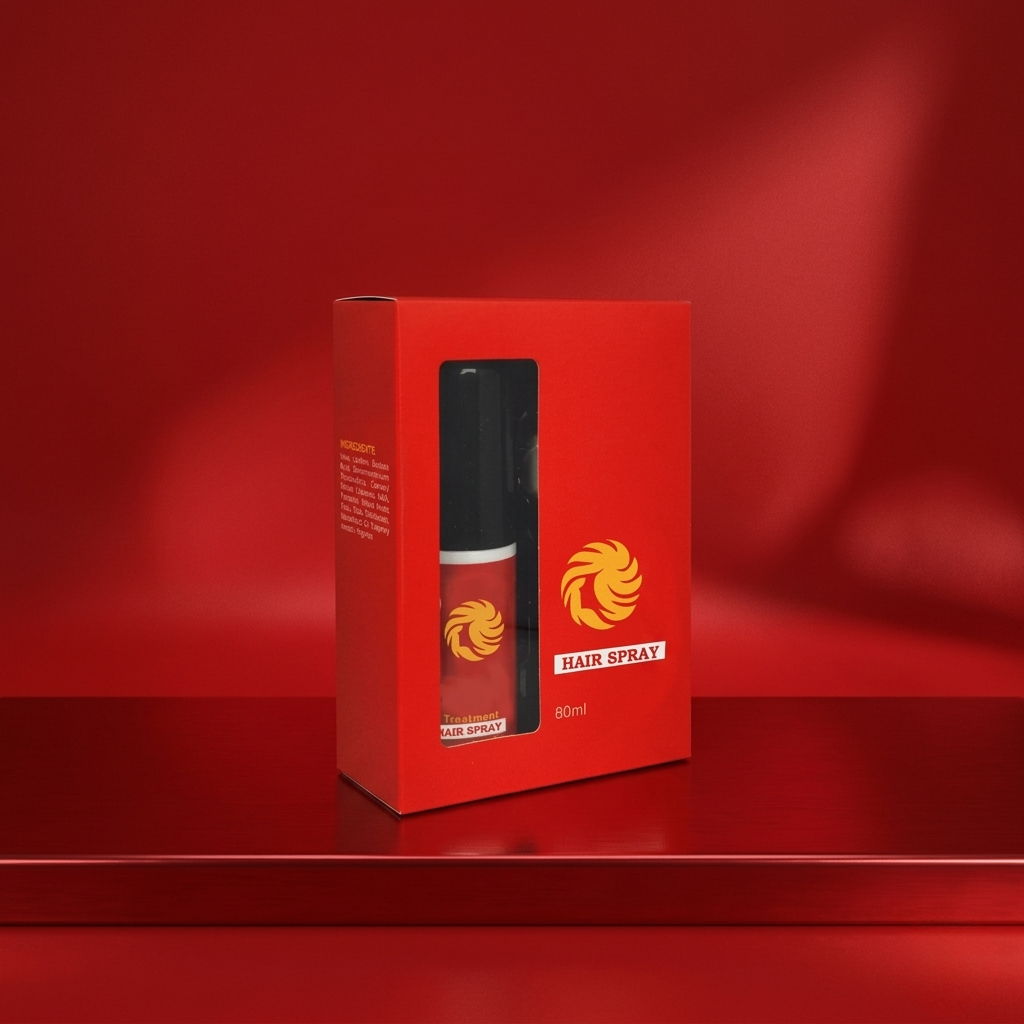 custom printed hairspray boxes