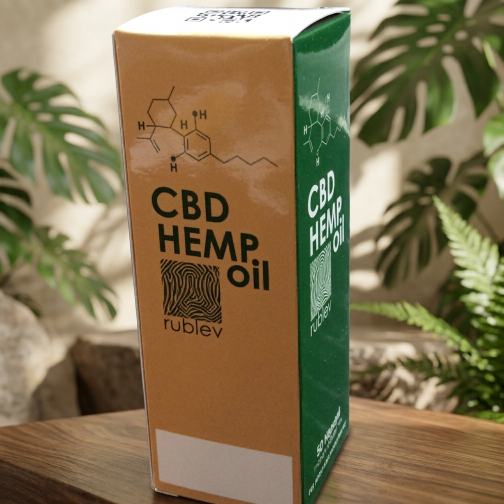 Kraft Hemp Oil Boxes