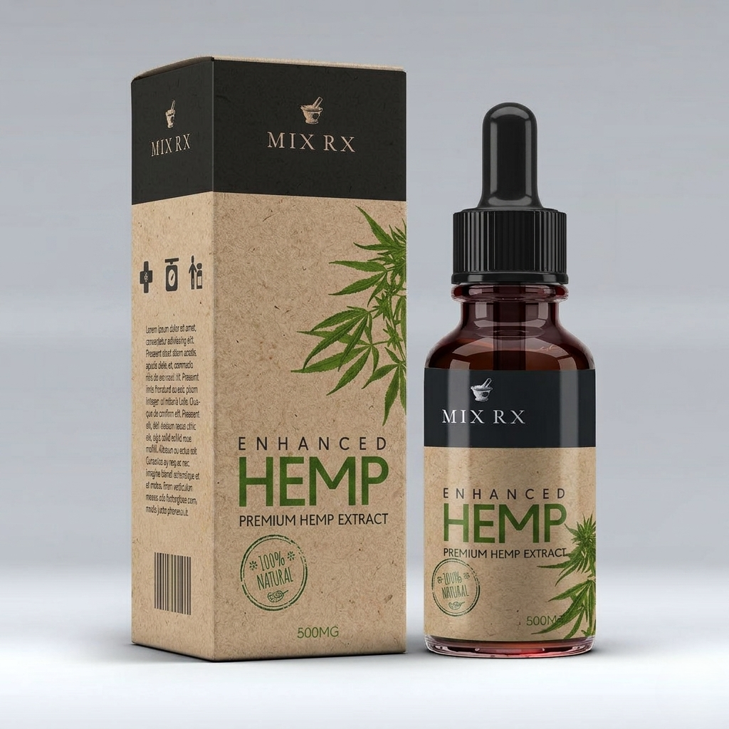Kraft Hemp Oil Boxes