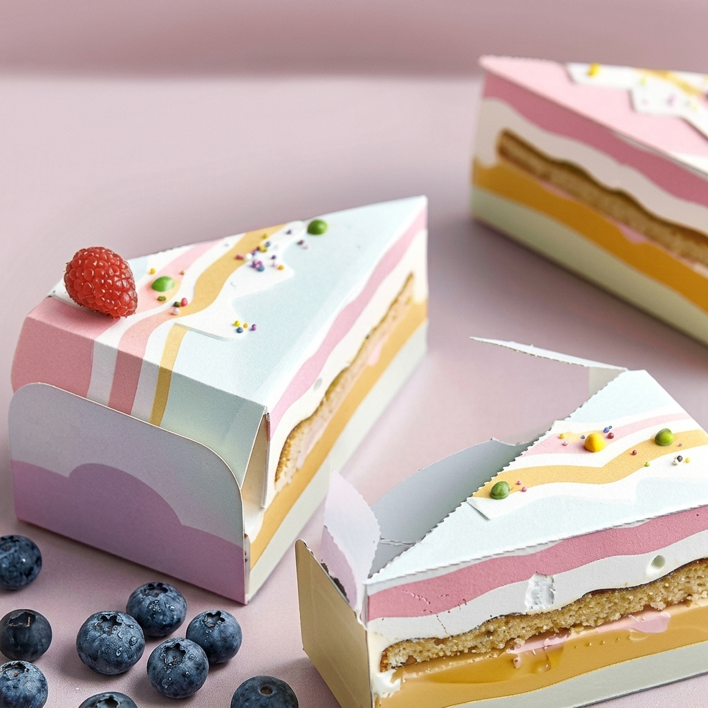 customized cake slice boxes