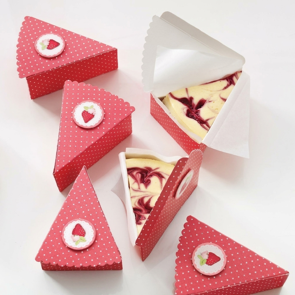 custom cake slice boxes