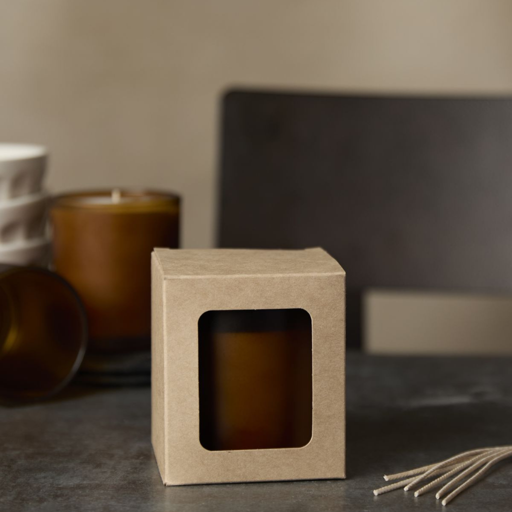 Custom candle boxes with window
