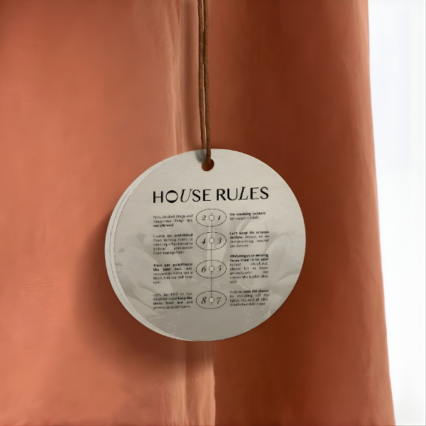 candle hang tag