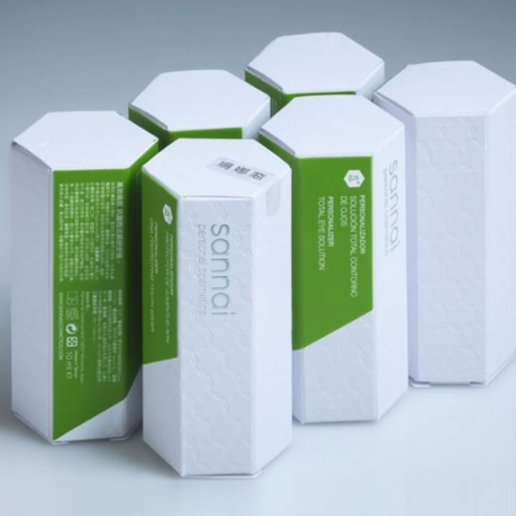 Custom Cosmetic Hexagon Boxes