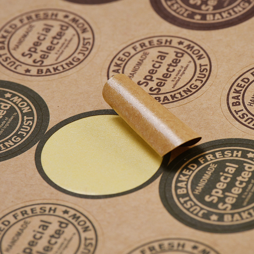 custom printed kraft stickers​