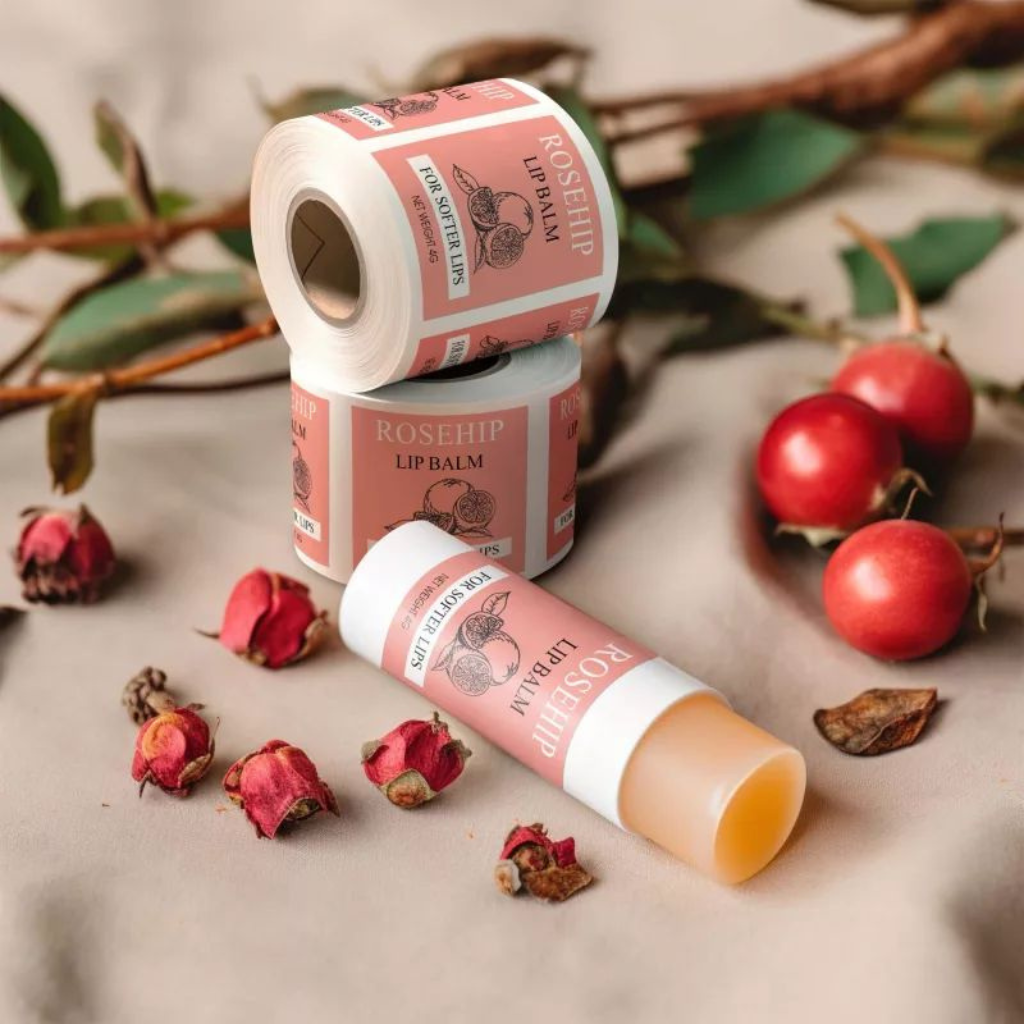 roll labels with logo
