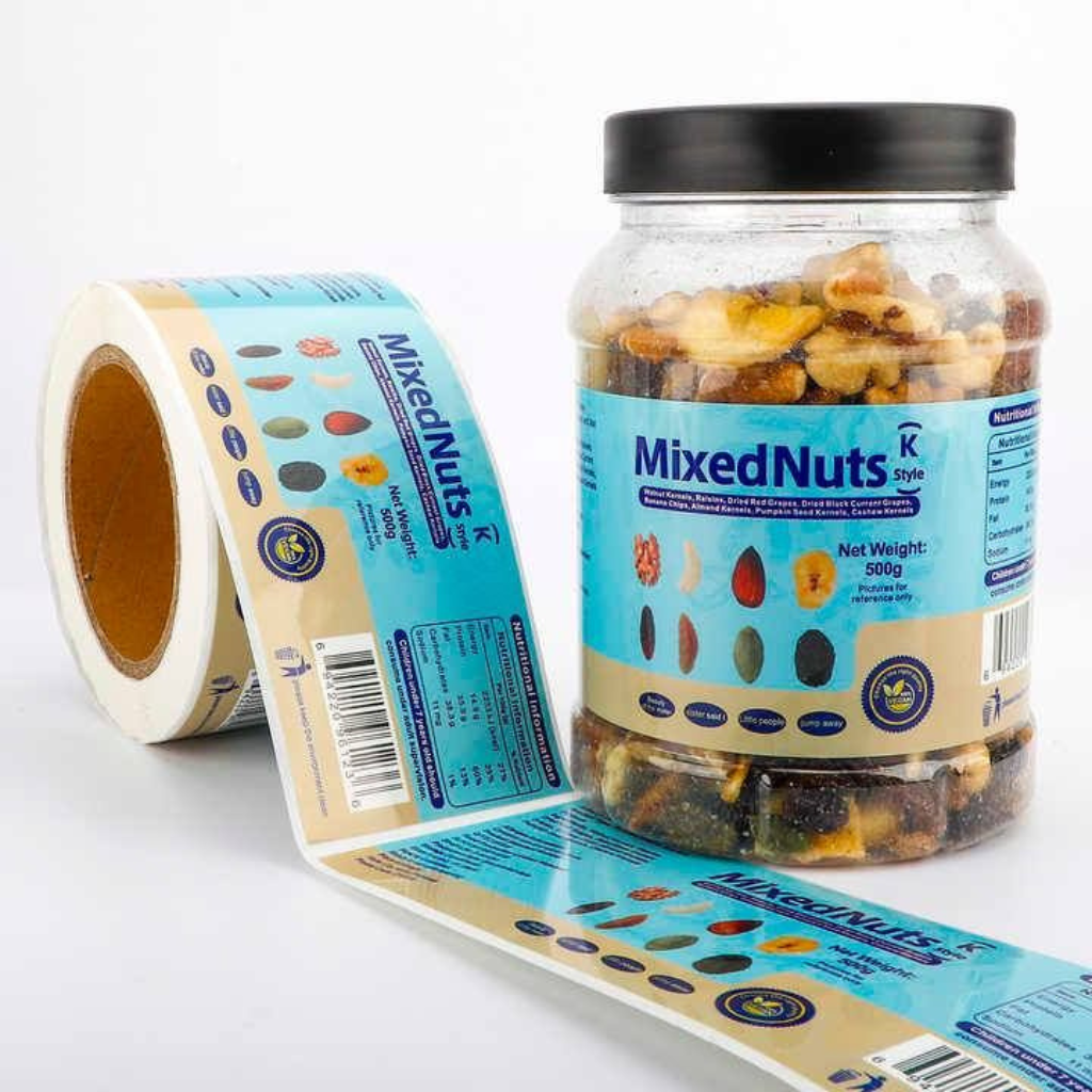 printed roll labels