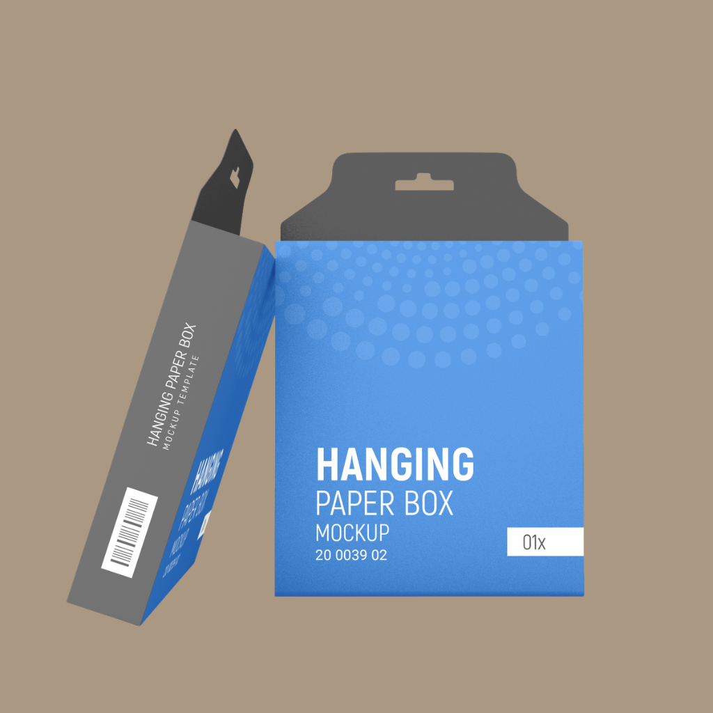 retail hanger packaging boxes