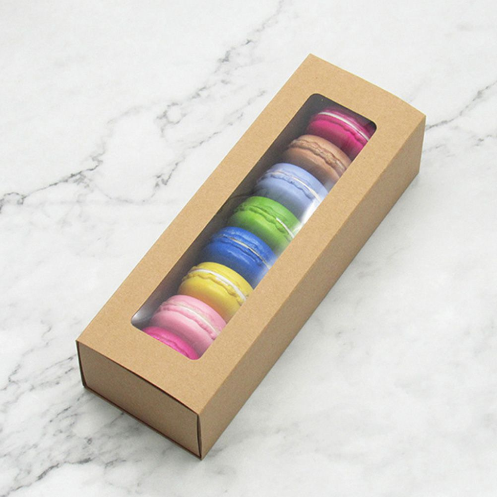 custom kraft macaron boxes