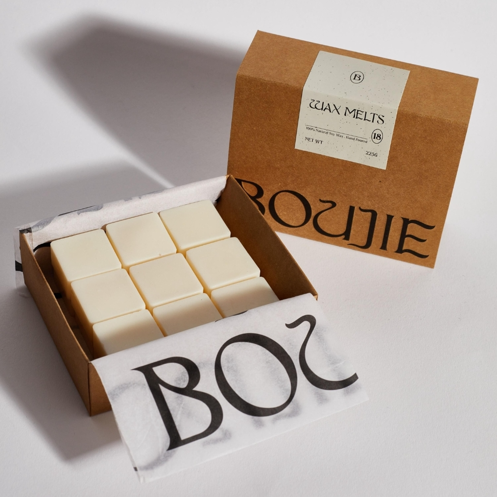 Custom printed wax melt boxes