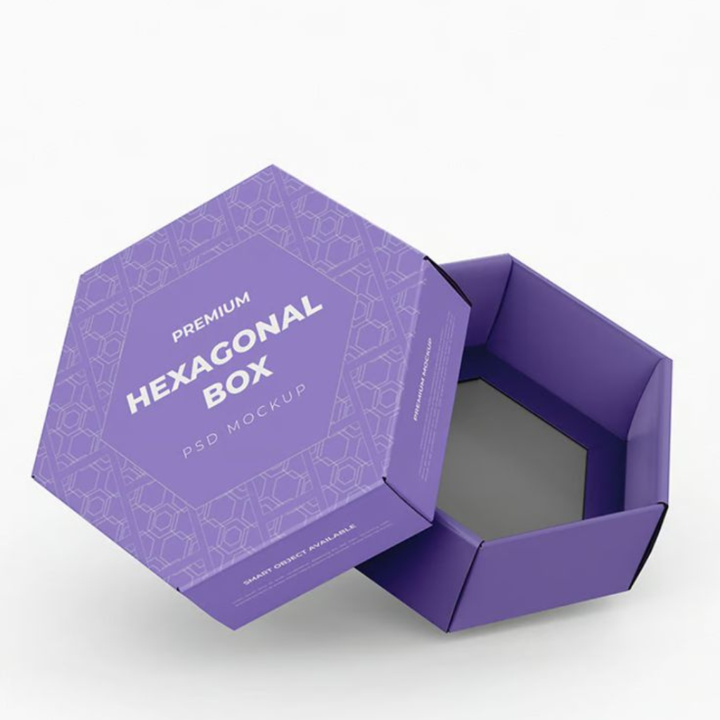 custom hexagon packaging boxes