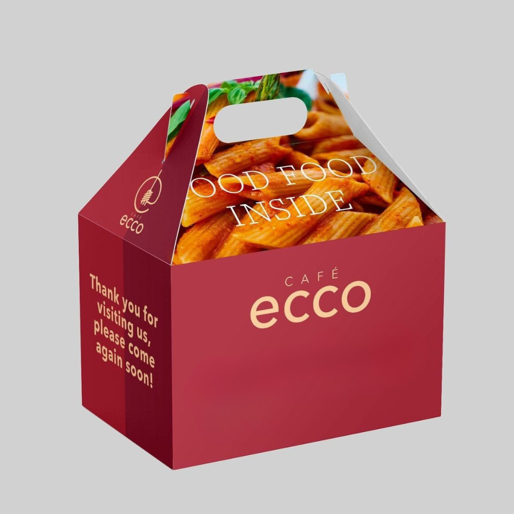 gable food packaging boxes