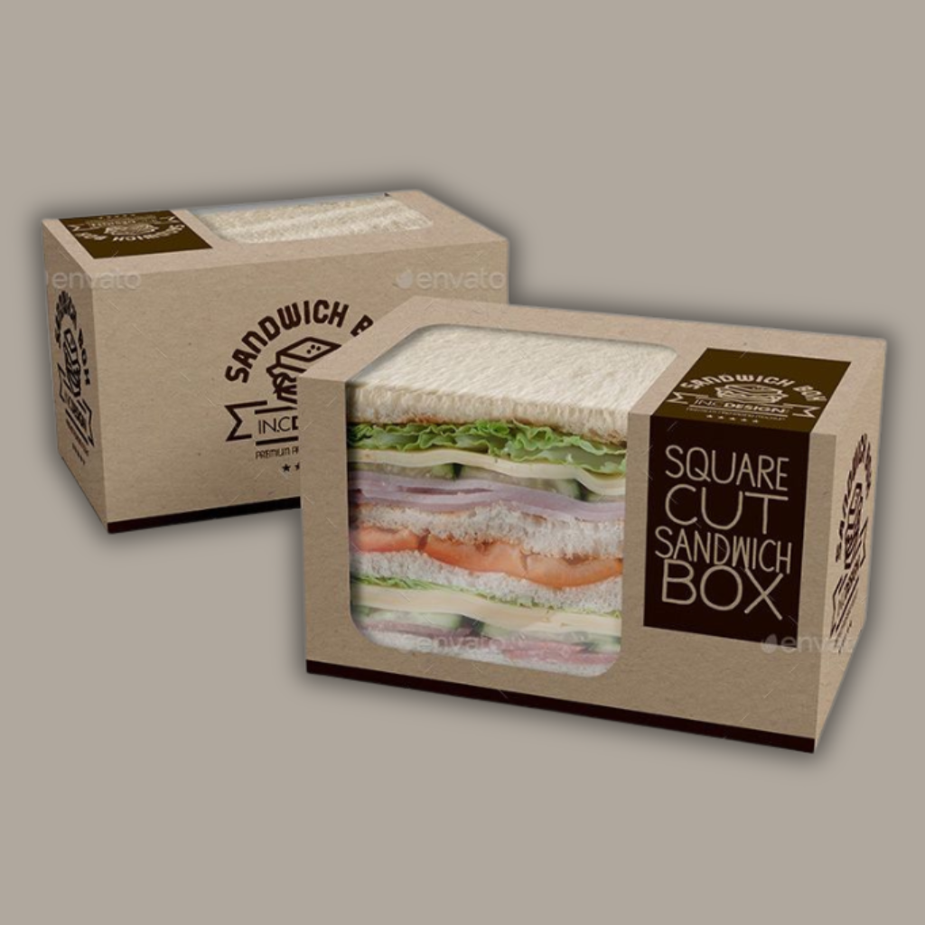 die cut window food boxes