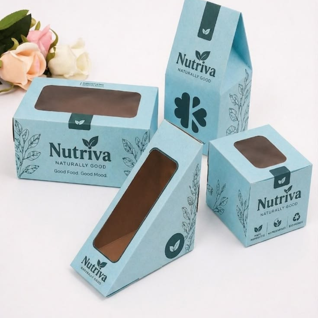 Custom Food Packaging with Die Cut Window