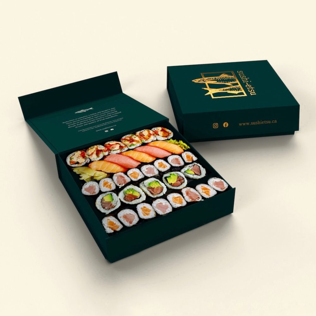sushi takeaway boxes