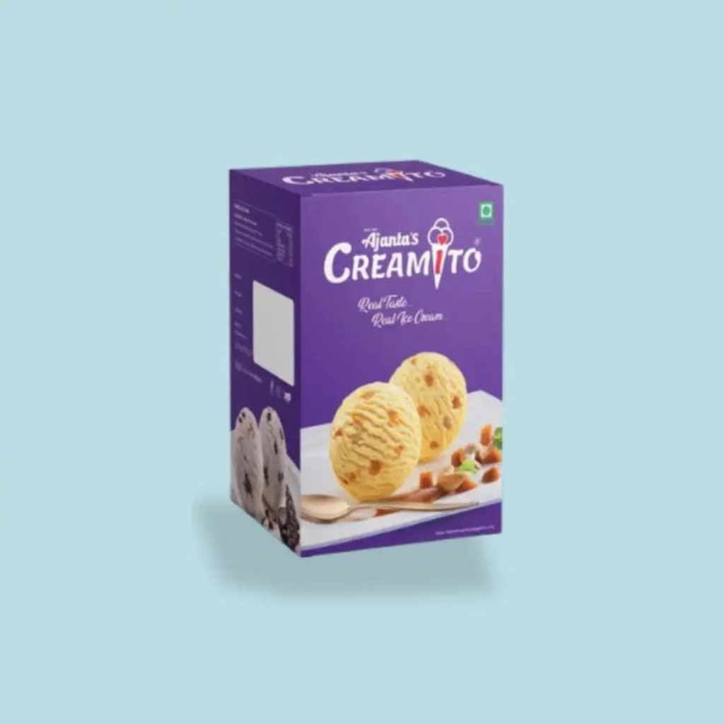 printed ice cream boxes