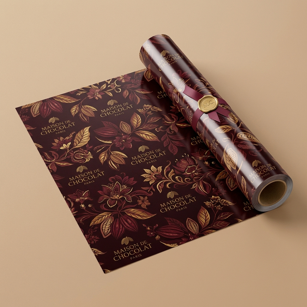 chocolate bar wrapping paper