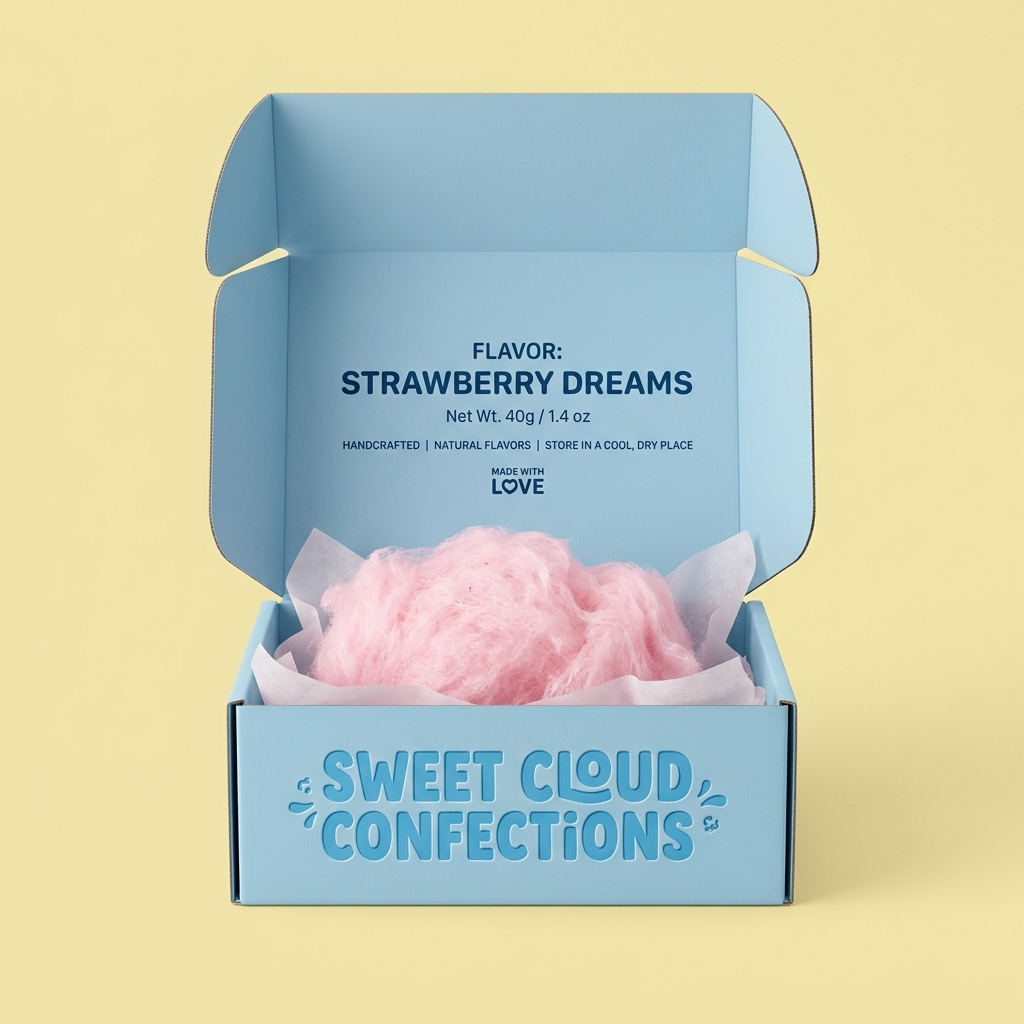 cotton candy packaging boxes