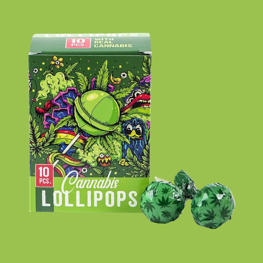 custom printed CBD lollipop boxes