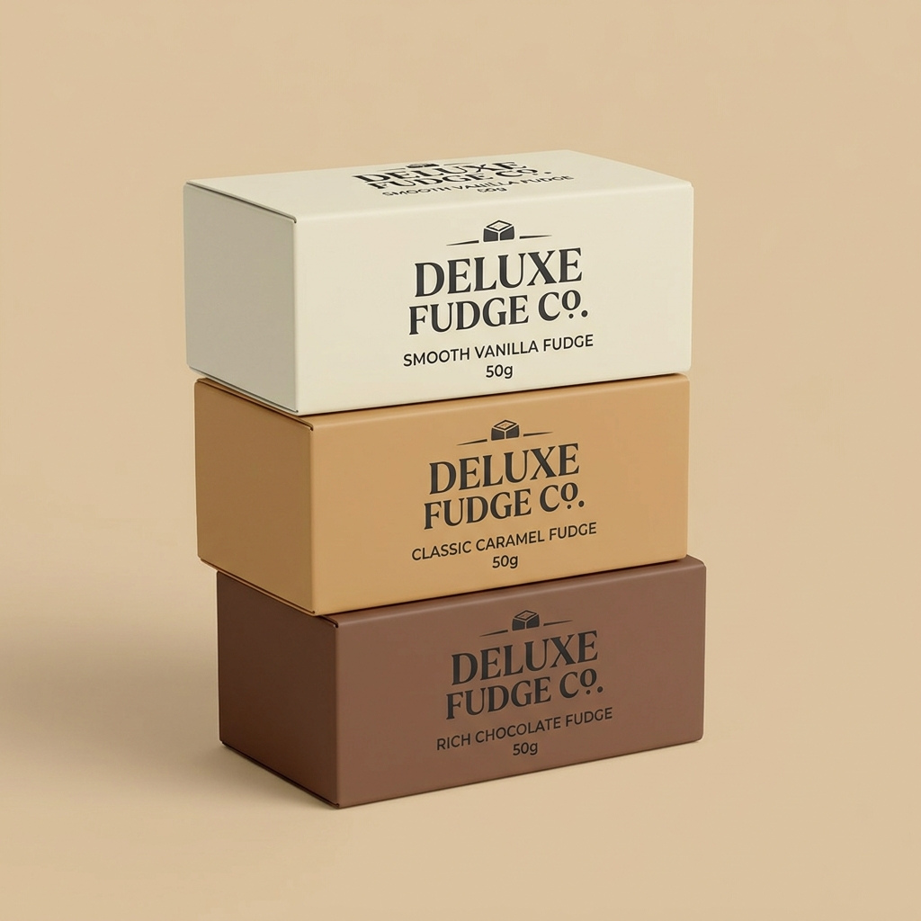 fudge packaging boxes