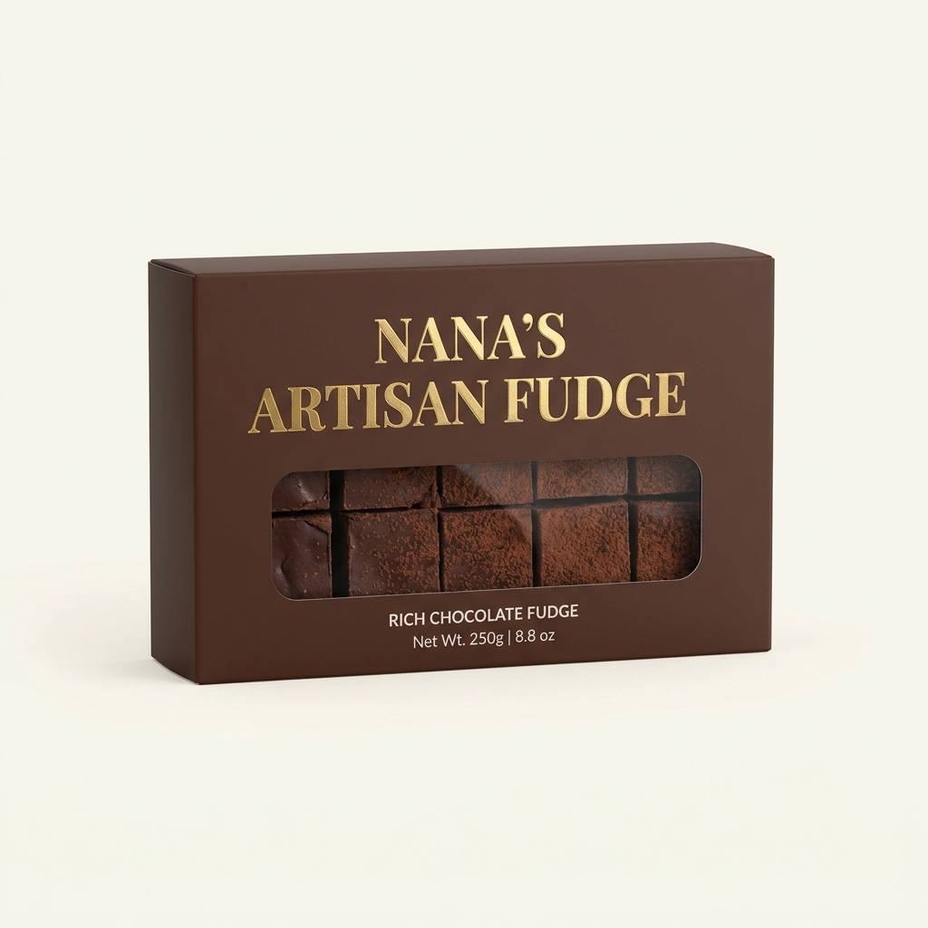 custom printed fudge boxes