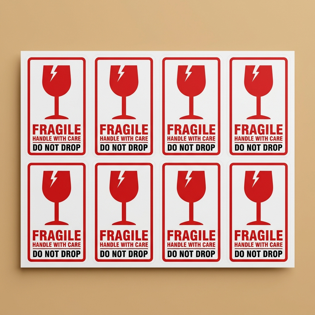 fragile package stickers