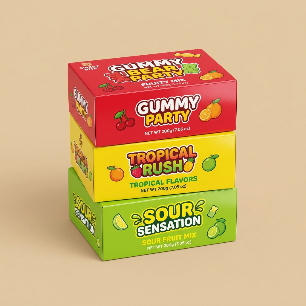 custom gummies boxes