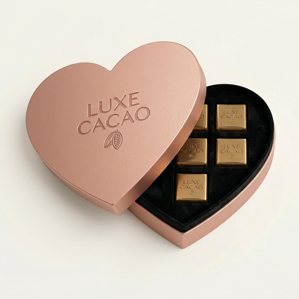 heart shaped box of chocolates​