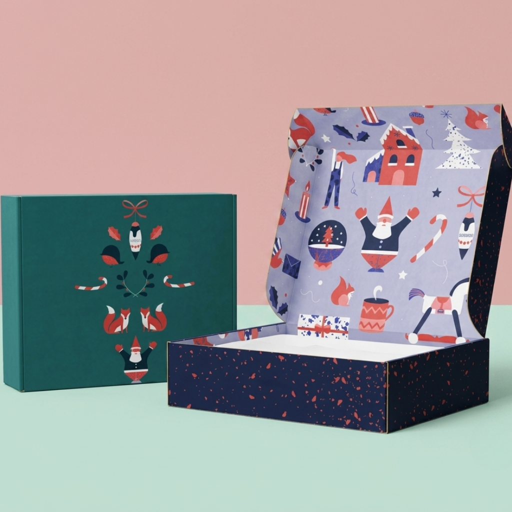 personalized holiday mailer boxes