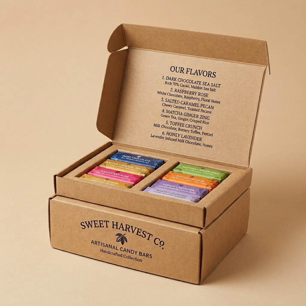 custom kraft candy boxes