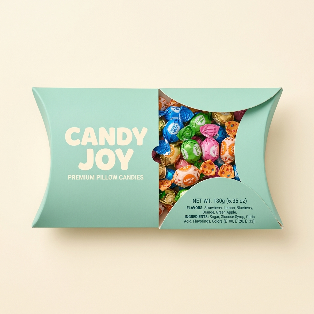 custom pillow candy boxes