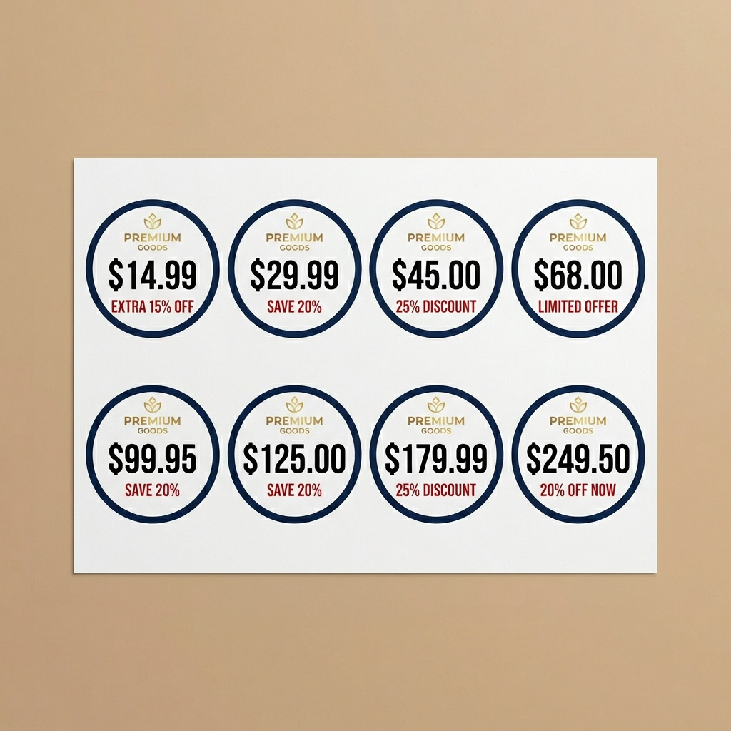 price tag stickers