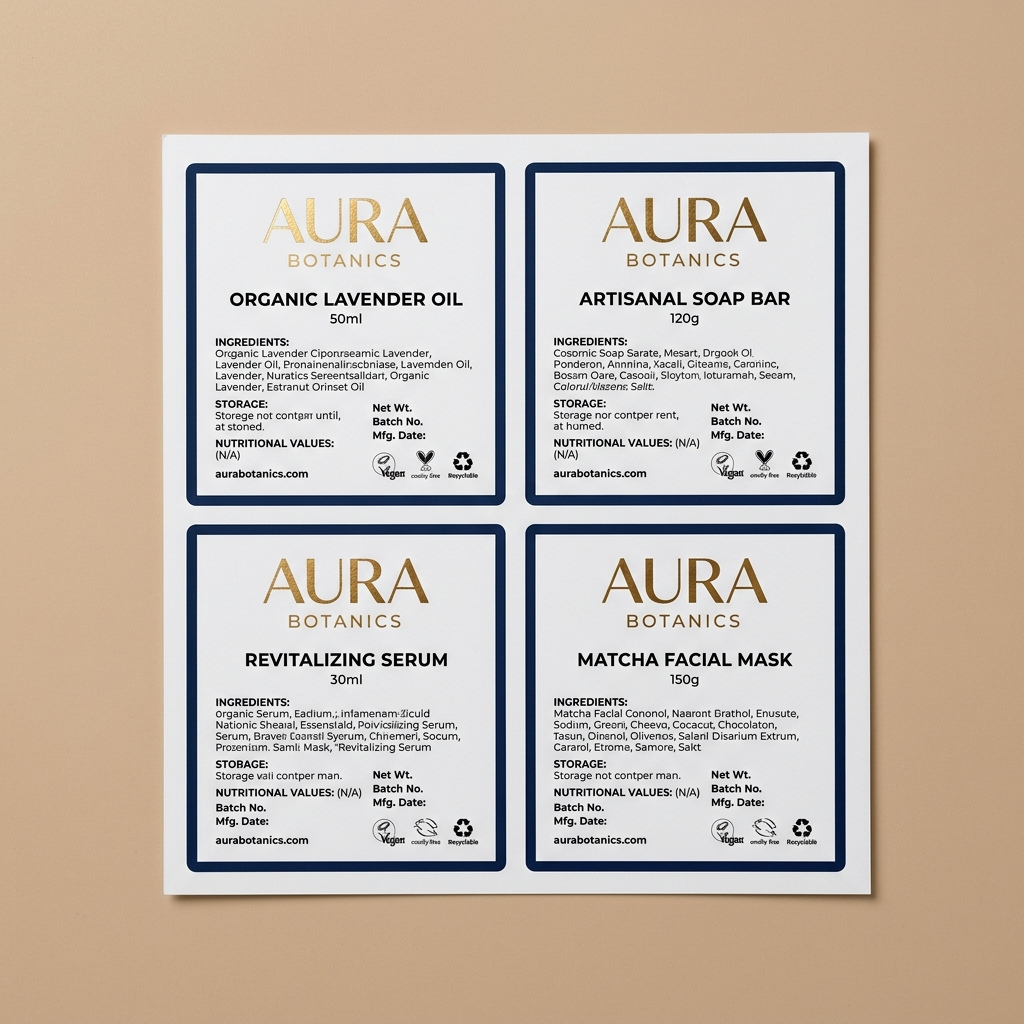 printed product labels