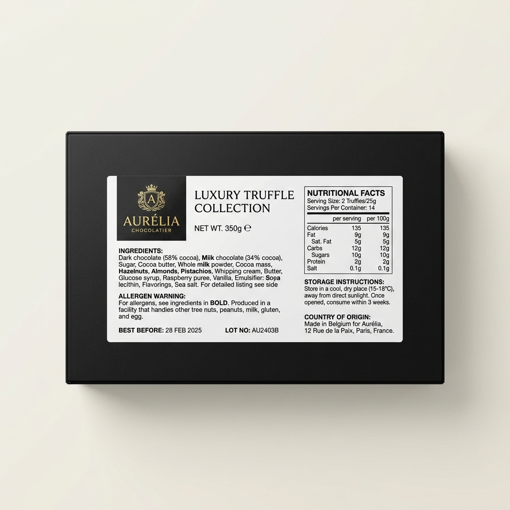 product packaging labels