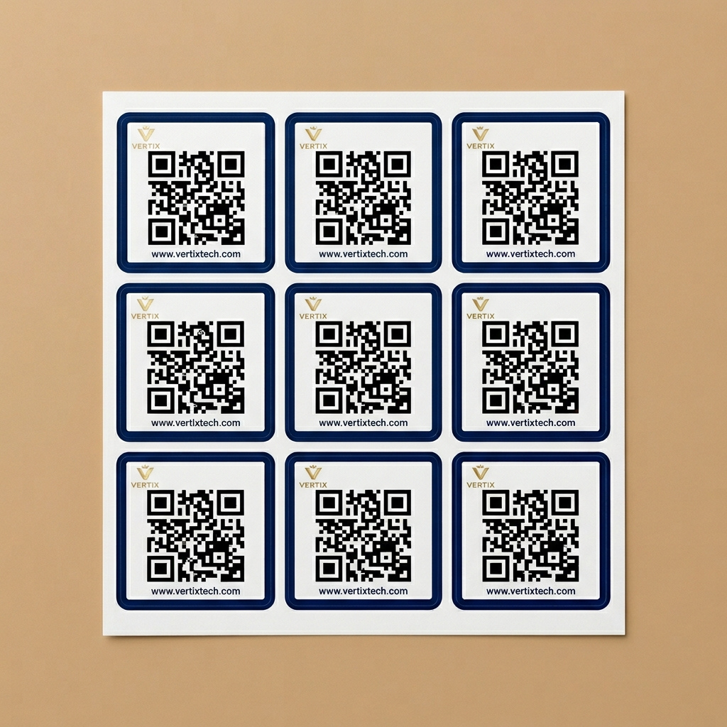 scannable QR stickers