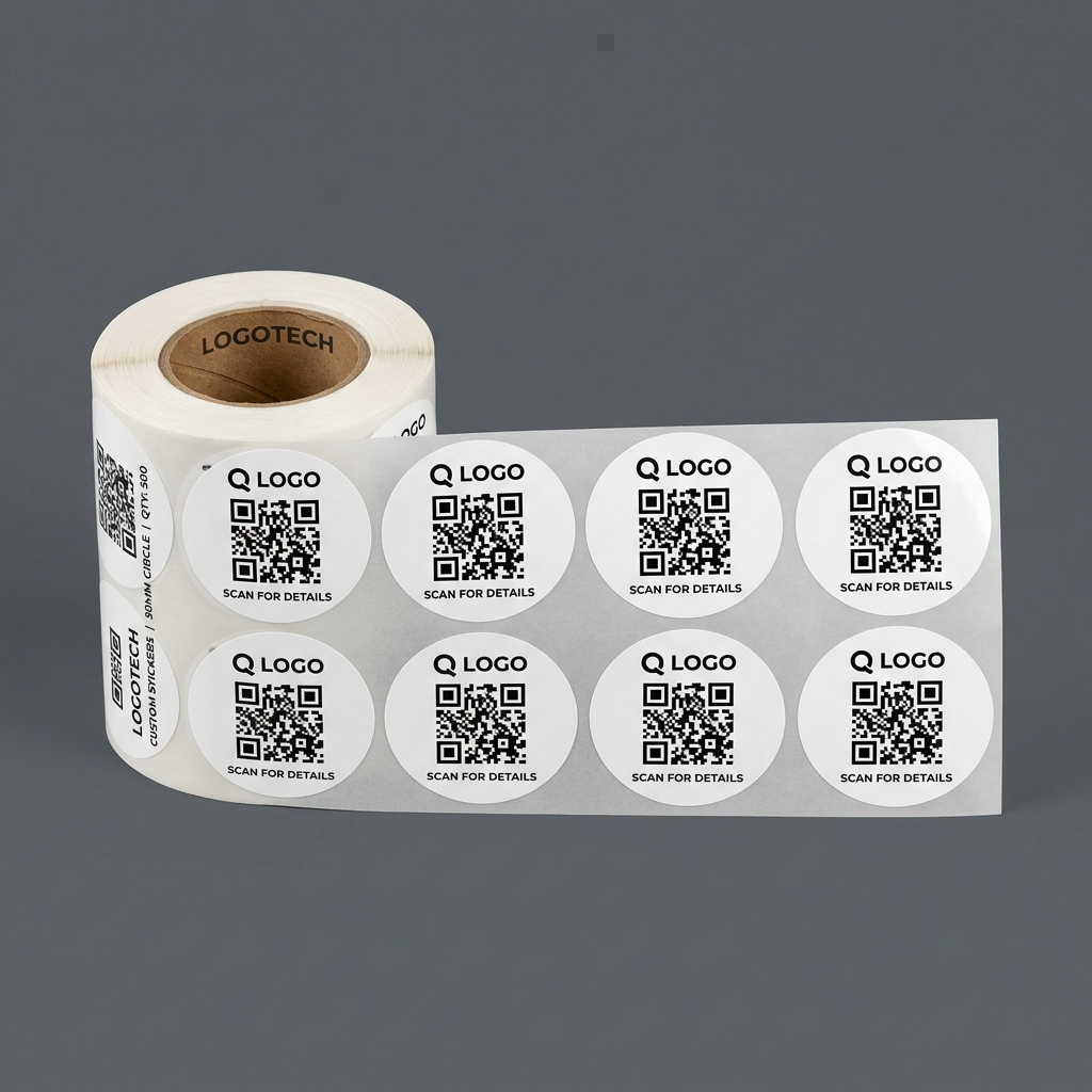 custom QR code stickers