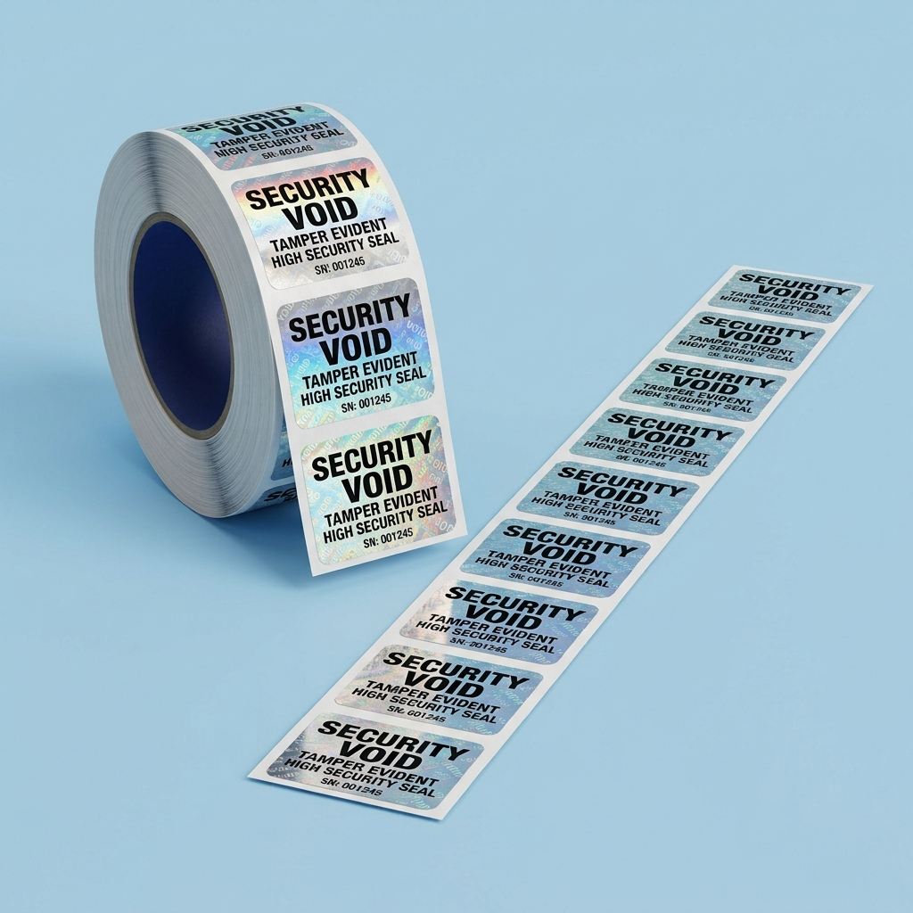 custom holographic security stickers