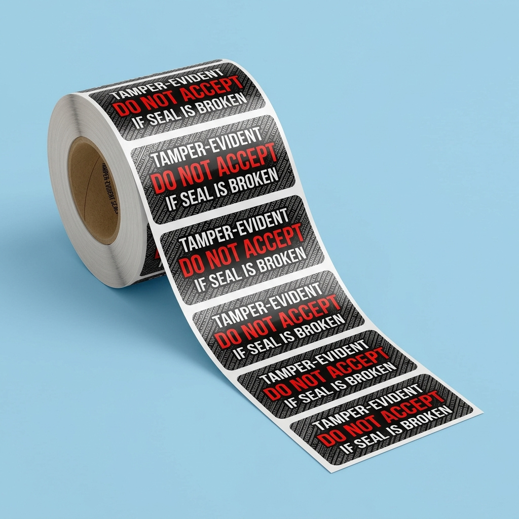 Custom Tamper-Proof Sticker Rolls