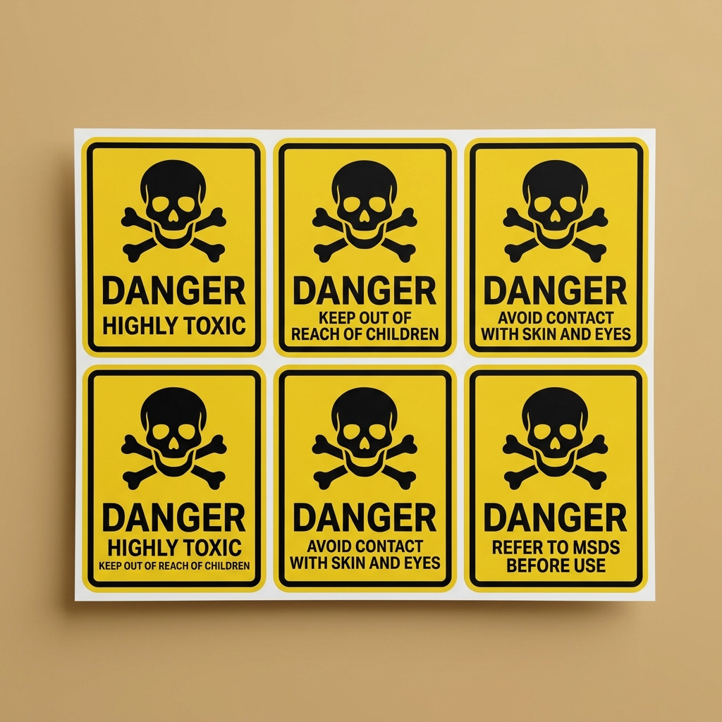 hazard warning labels
