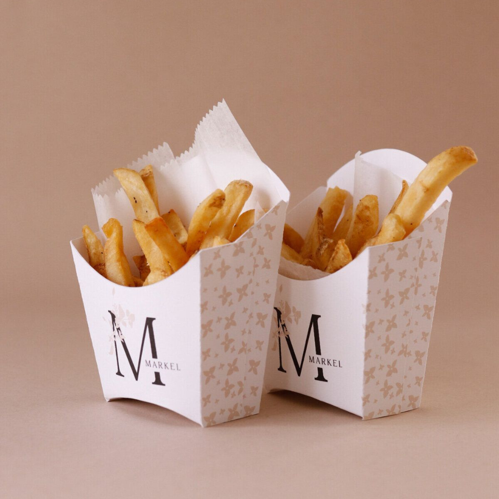 custom printed wedding fry boxes