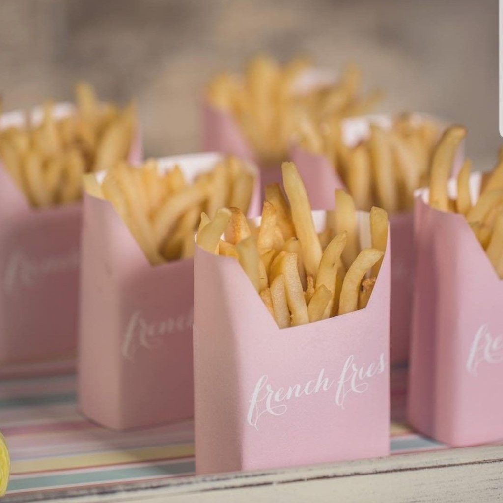wedding favor fry boxes