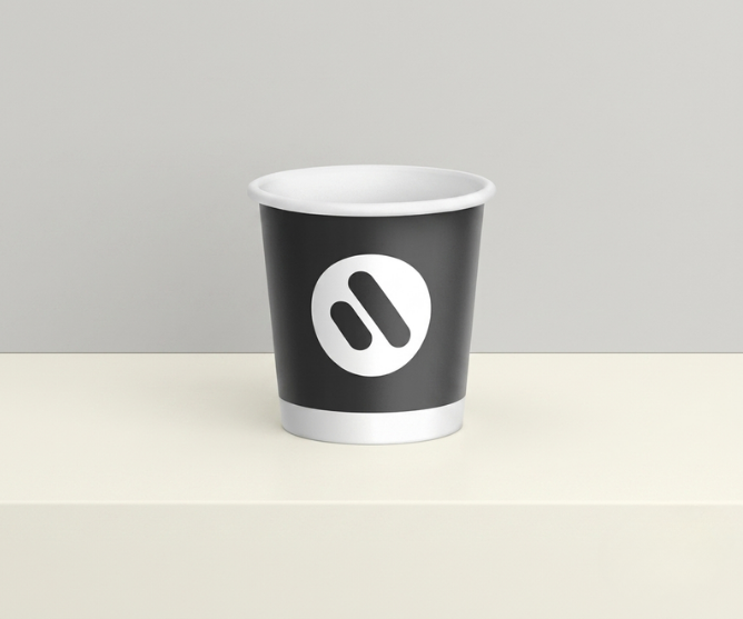 Black Coffee Cup