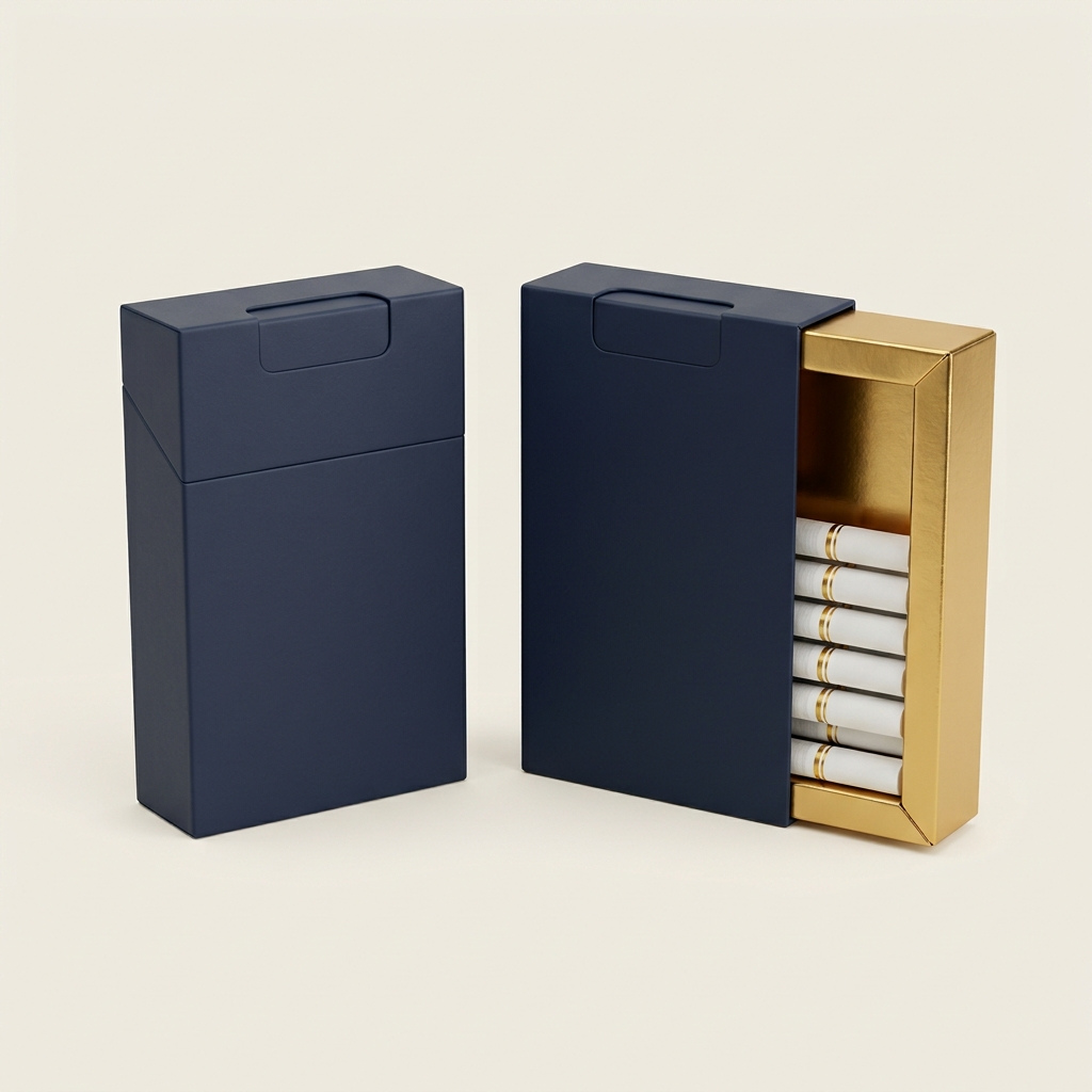 Child-resistant cigarette packaging
