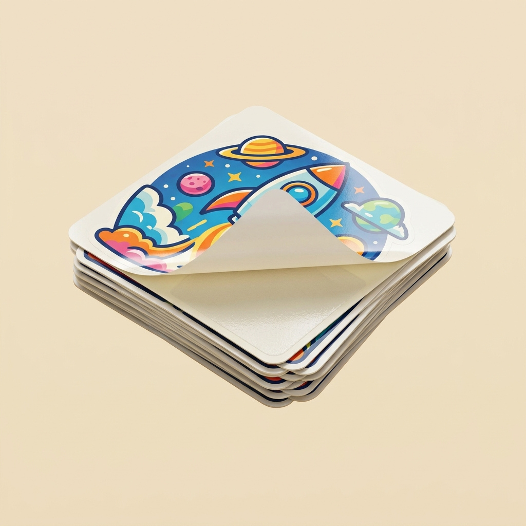 Custom printed paper stickers