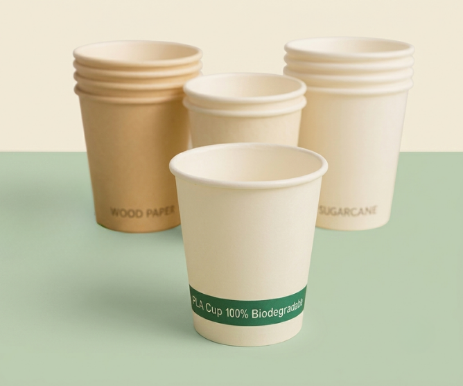 custom compostable coffee cups