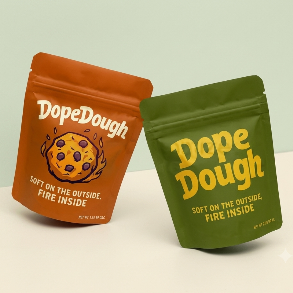 custom cookie weed bags