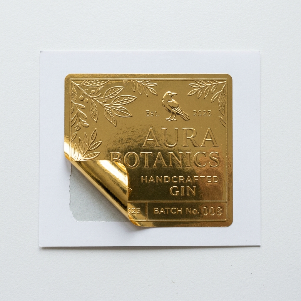 Custom Metallic Foil Labels